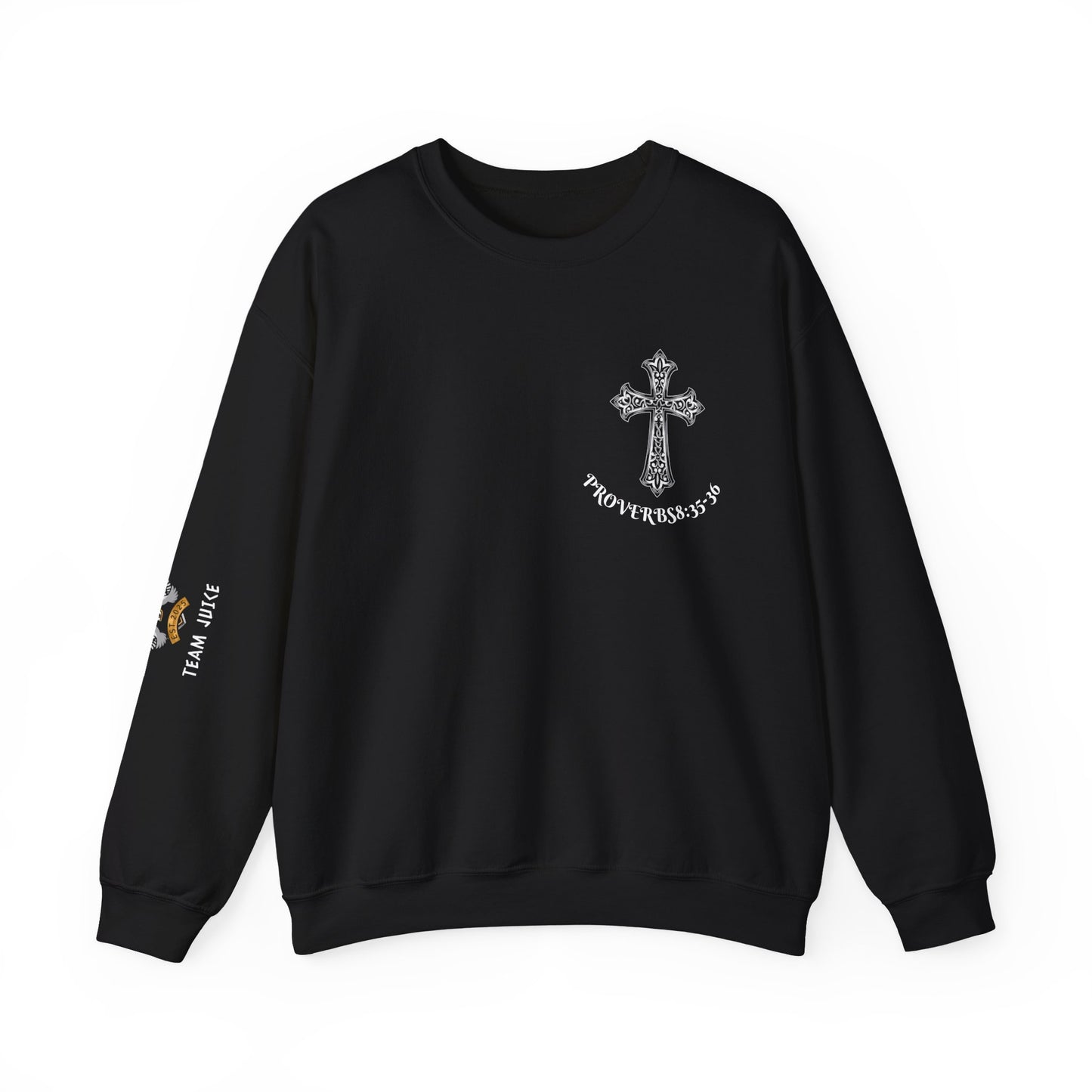 Proverbs 3:5-6 X Team Juice Crewneck
