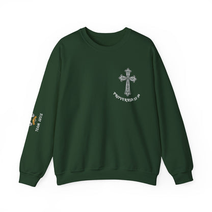Proverbs 3:5-6 X Team Juice Crewneck