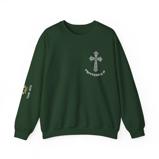 Proverbs 3:5-6 X Team Juice Crewneck